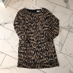 LOFT Leopard Shift Dress